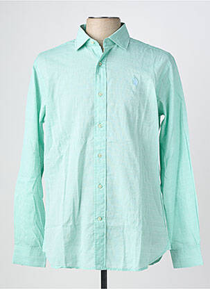 Chemise manches longues coupe cintrée vert U.S. POLO ASSN homme