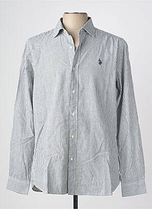 Chemise manches longues coupe cintrée gris U.S. POLO ASSN homme