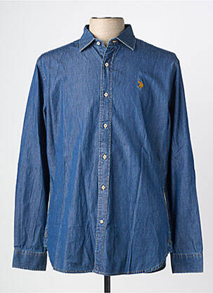 Chemise manches longues coupe cintrée bleu U.S. POLO ASSN homme