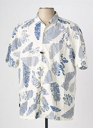 Chemise manches courtes imprimé tie and dye beige CAMEL ACTIVE homme