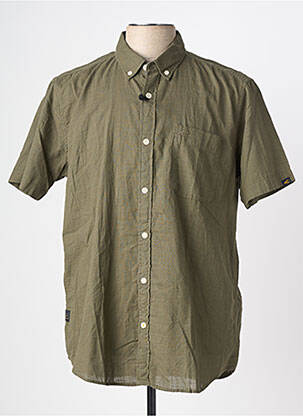 Chemise manches courtes coupe cintrée vert CAMEL ACTIVE homme