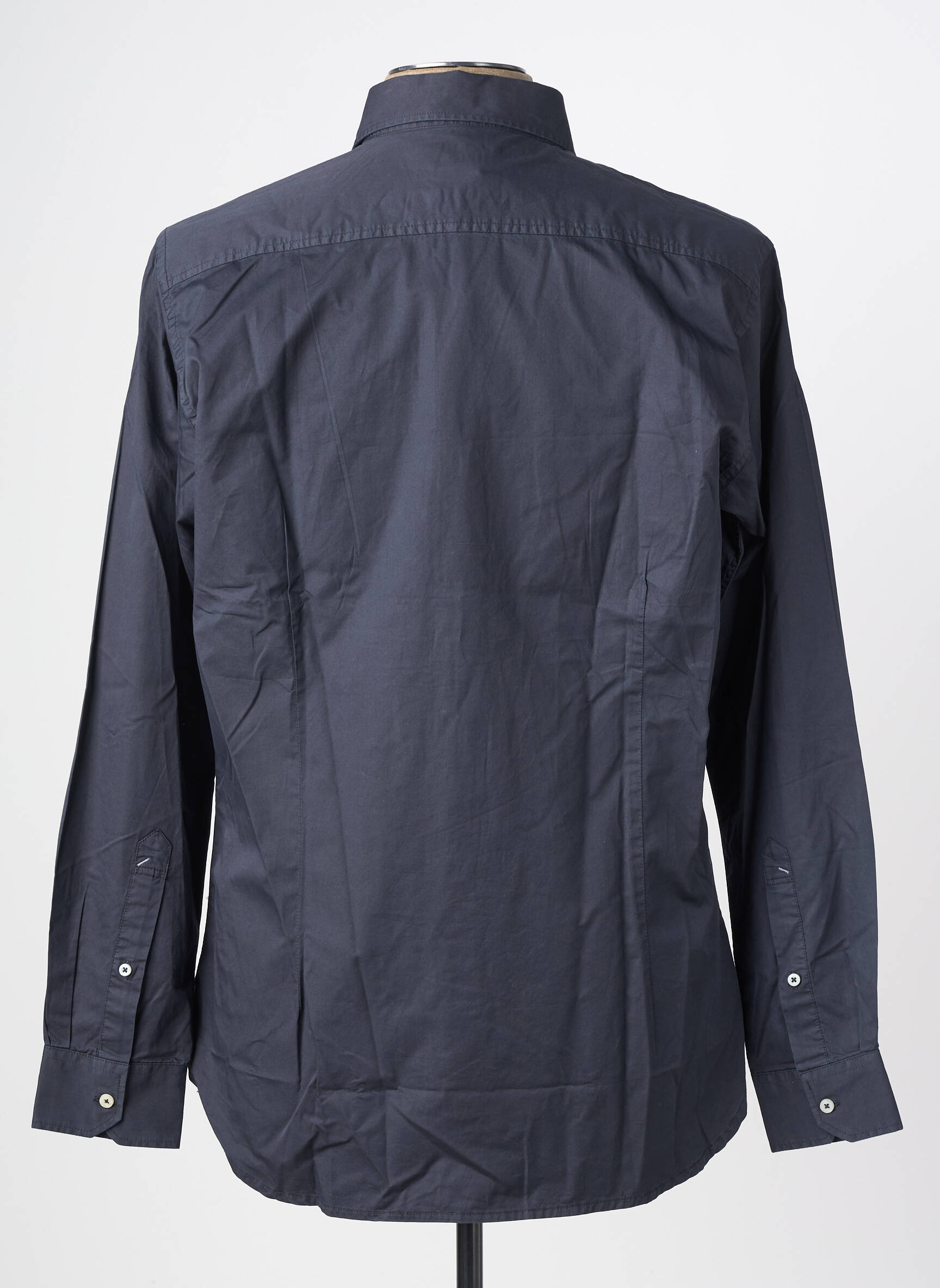 Chemise manches longues coupe cintrée bleu fonce U.S. POLO ASSN homme
