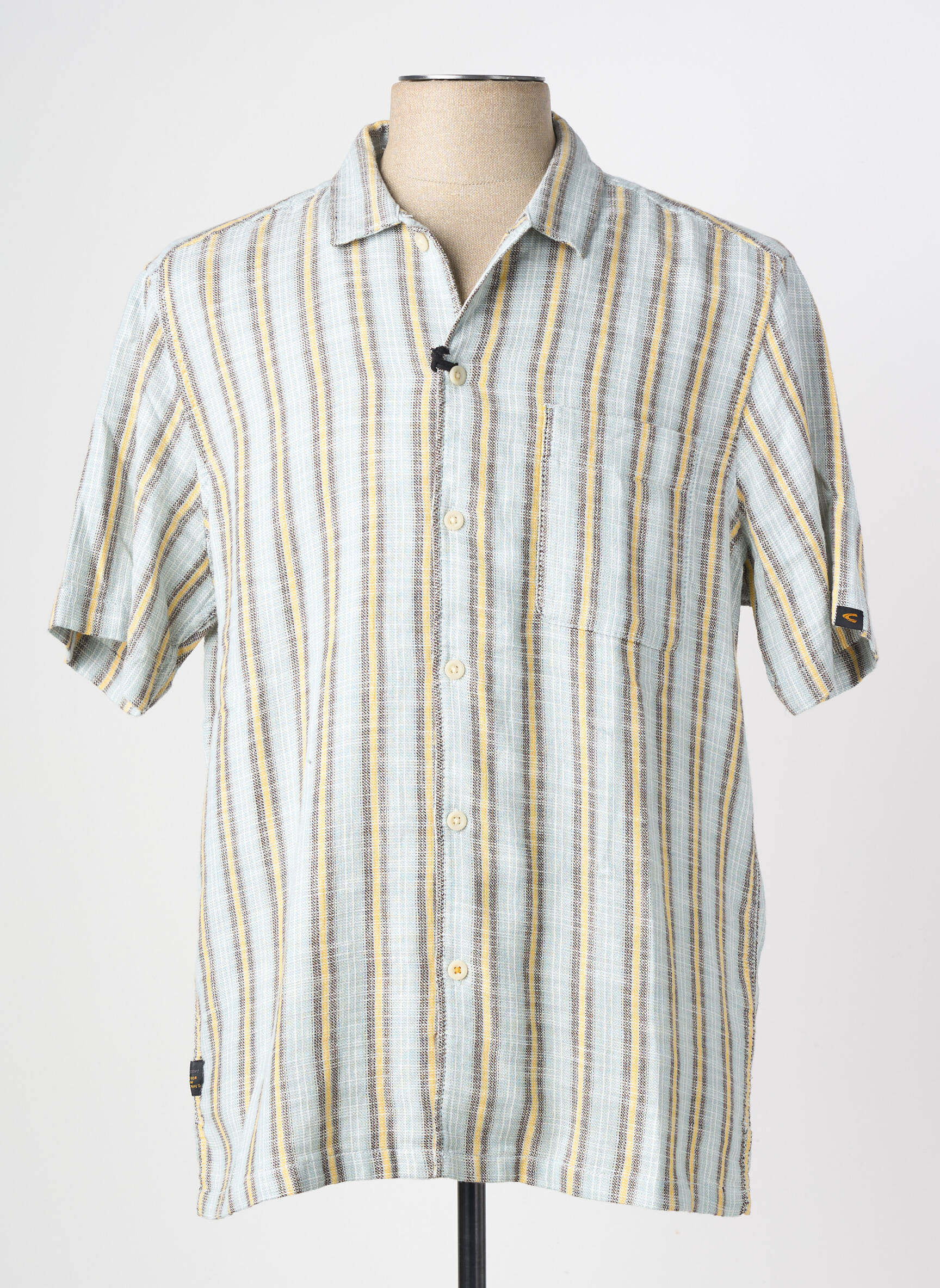 Chemise manches courtes poches bleu CAMEL ACTIVE homme
