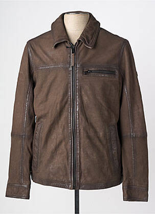 Veste en cuir poches marron CAMEL ACTIVE homme