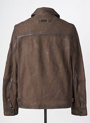 Veste en cuir poches marron CAMEL ACTIVE homme