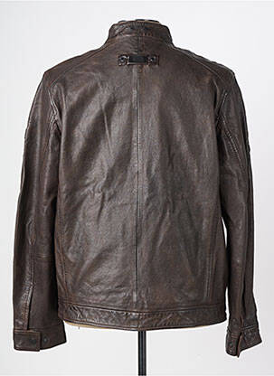 Veste en cuir poches marron CAMEL ACTIVE homme