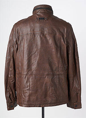 Veste en cuir poches marron CAMEL ACTIVE homme