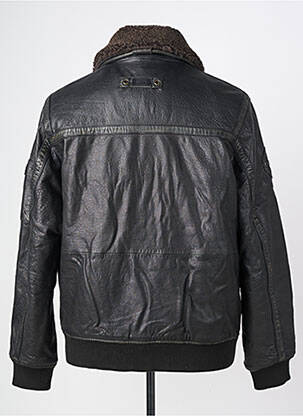 Veste en cuir poches noir CAMEL ACTIVE homme