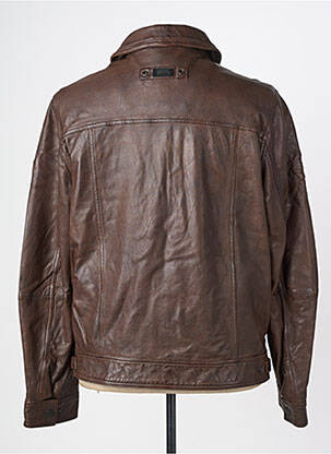 Veste en cuir poches marron CAMEL ACTIVE homme