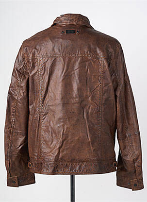 Veste en cuir poches marron CAMEL ACTIVE homme