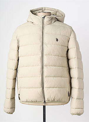 Doudoune poches a capuche beige U.S. POLO ASSN homme