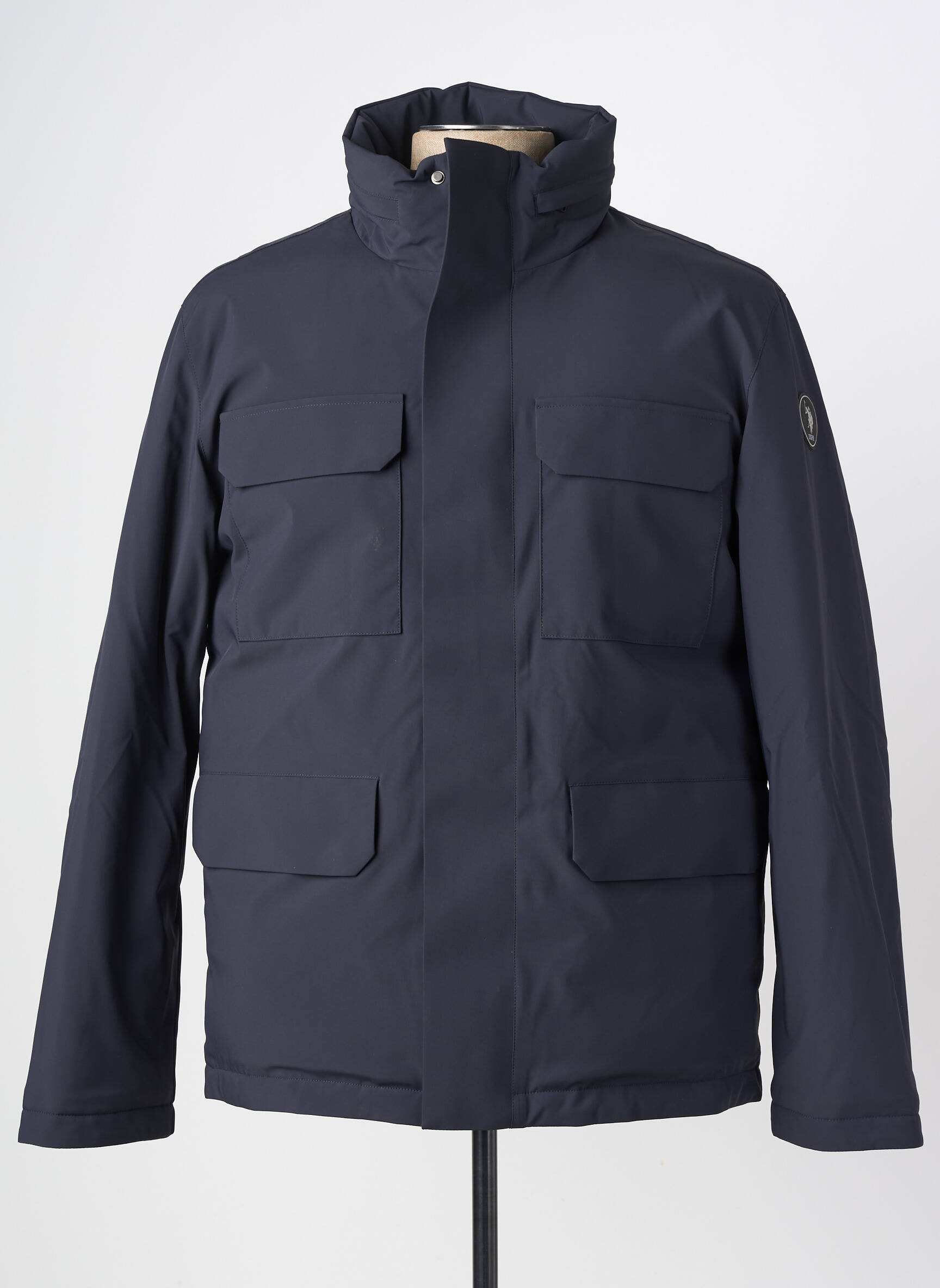 Doudoune poches a capuche bleu U.S. POLO ASSN homme