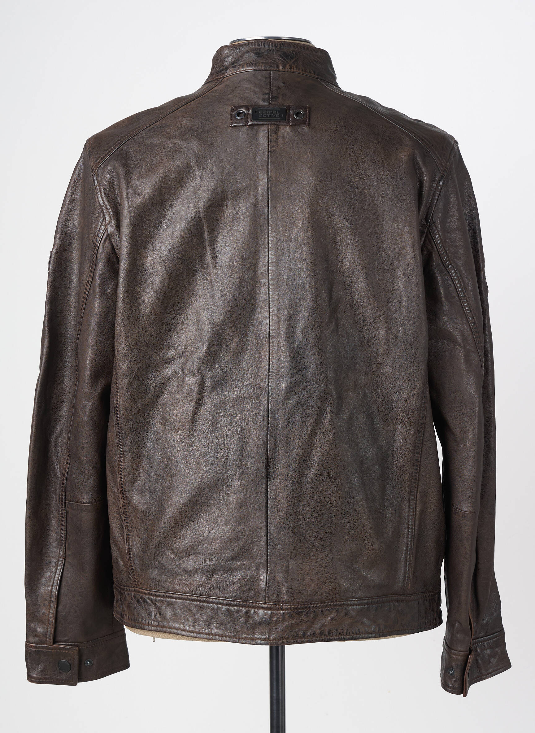 Veste en cuir poches marron CAMEL ACTIVE homme