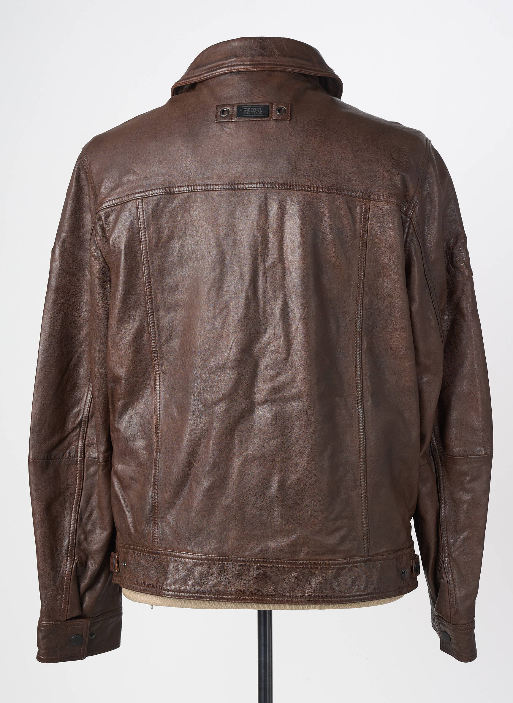 Veste en cuir poches marron CAMEL ACTIVE homme