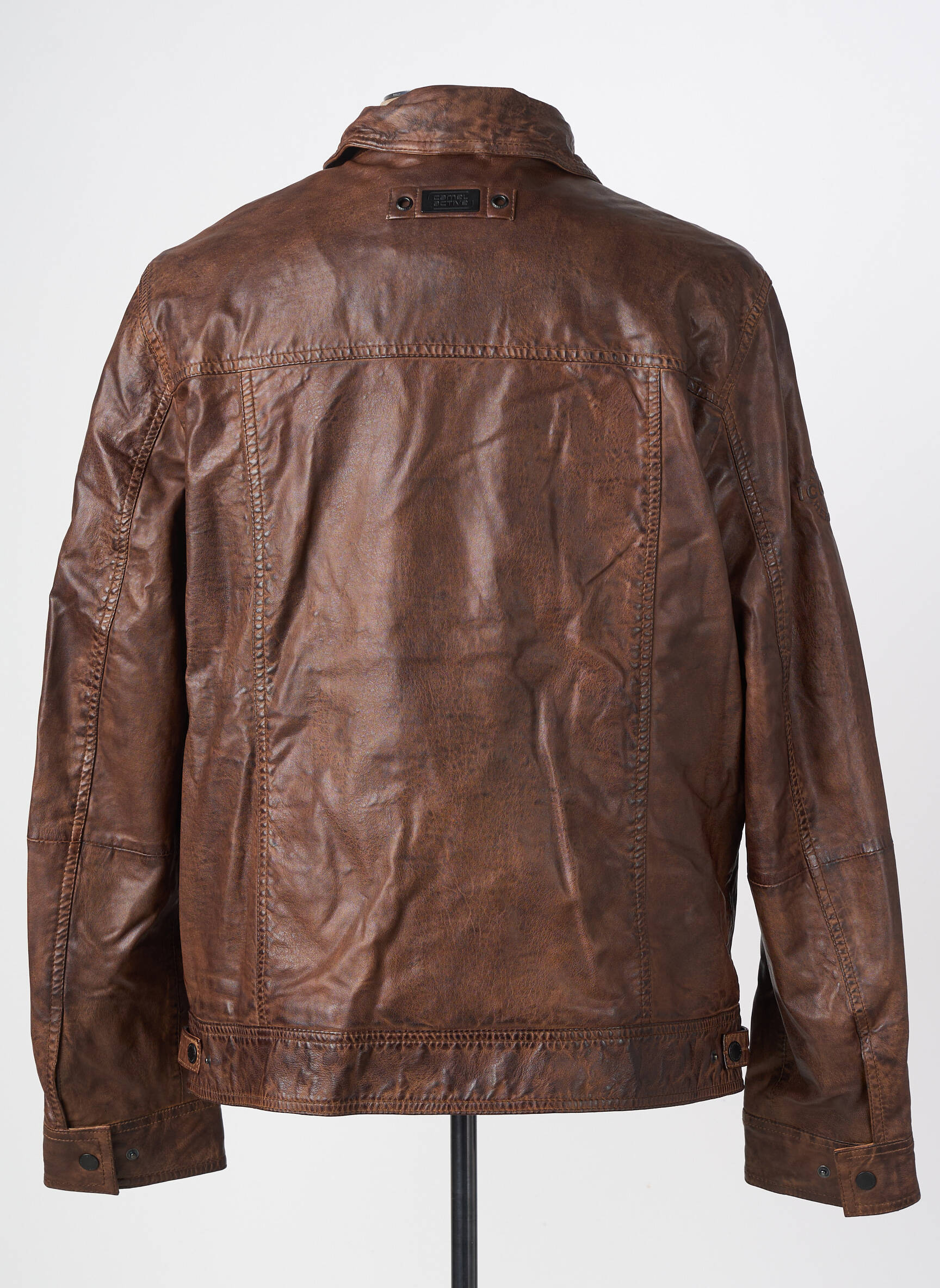 Veste en cuir poches marron CAMEL ACTIVE homme