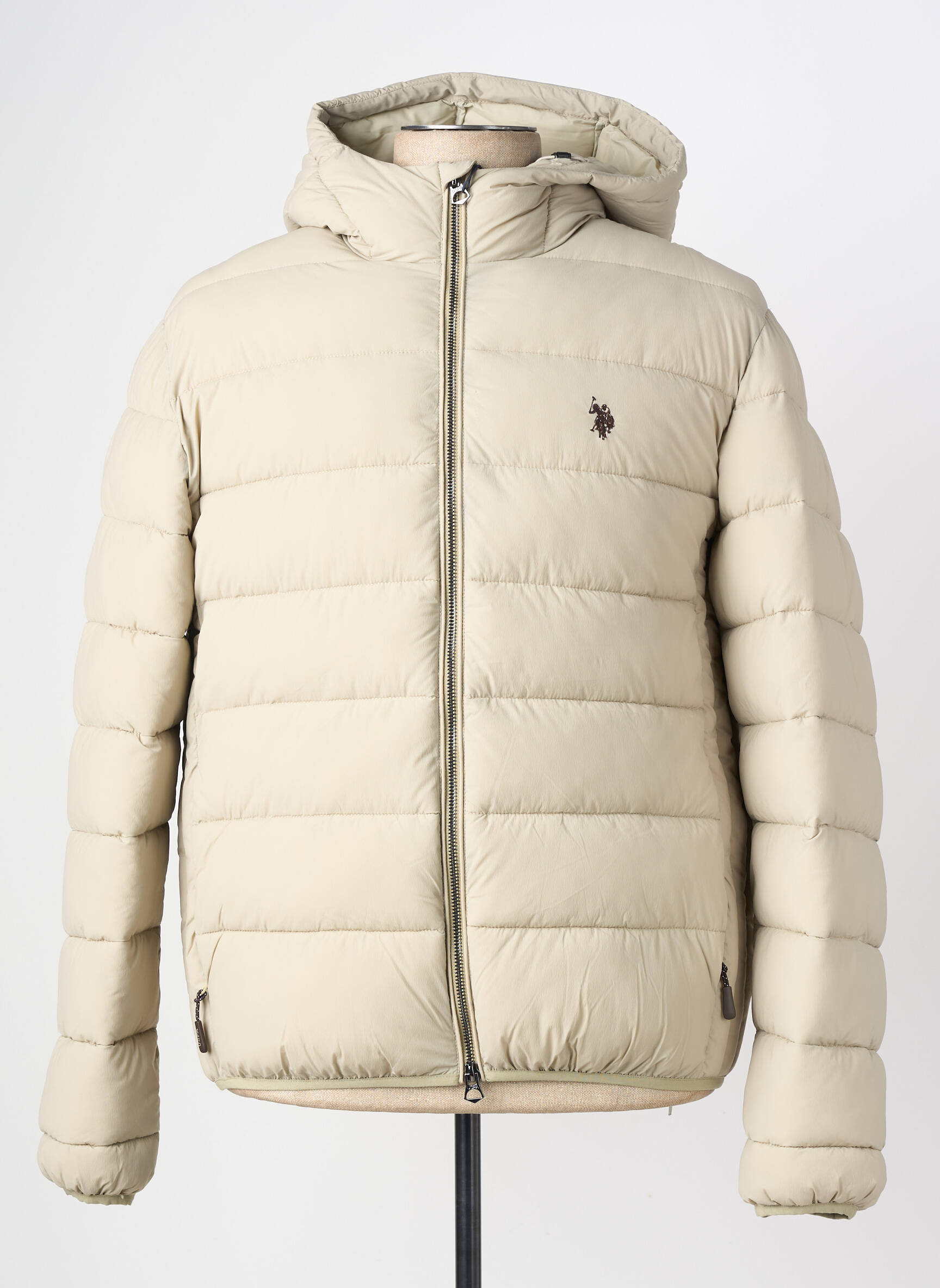 Doudoune poches a capuche beige U.S. POLO ASSN homme