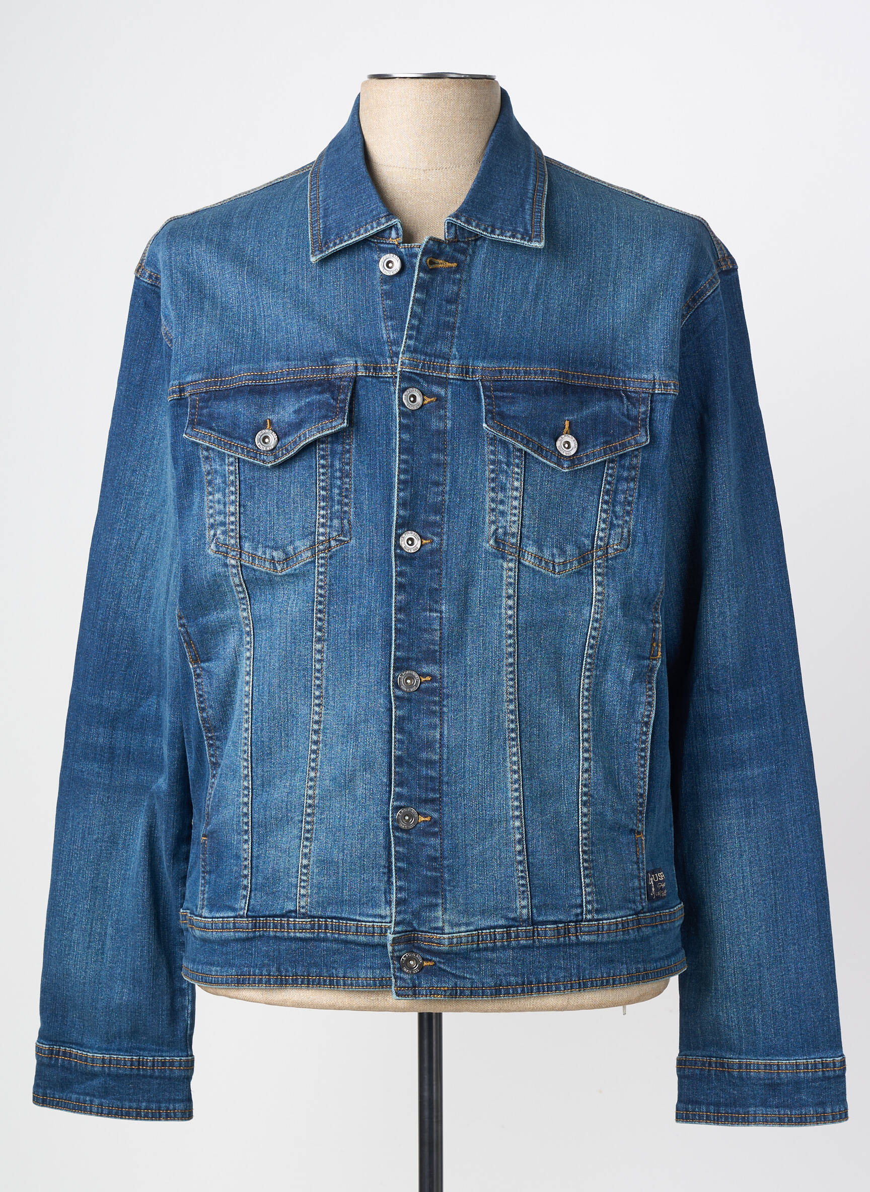 Veste casual fermeture boutonnée sur le devant bleu U.S. POLO ASSN homme