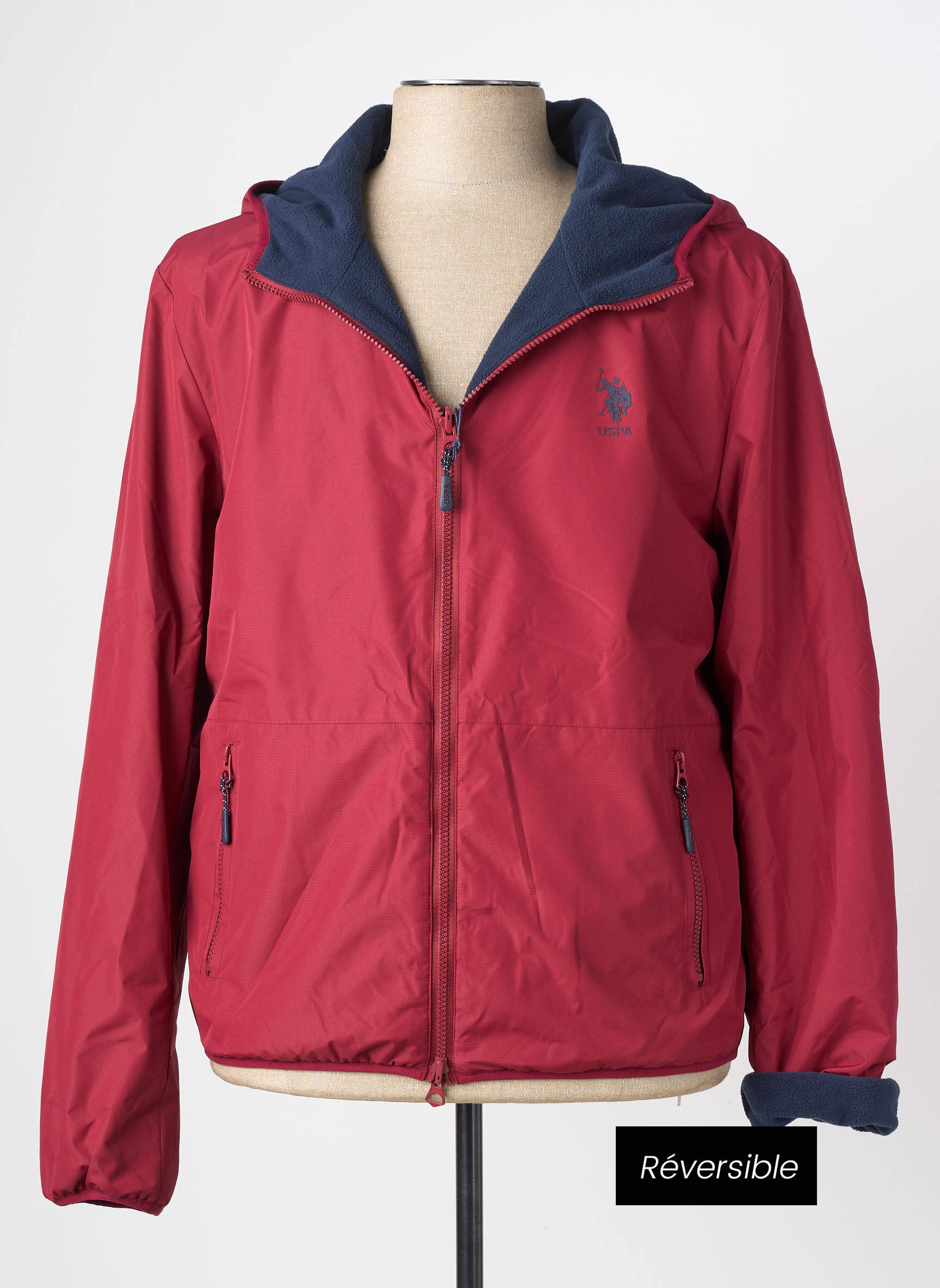 Veste casual poches rouge U.S. POLO ASSN homme