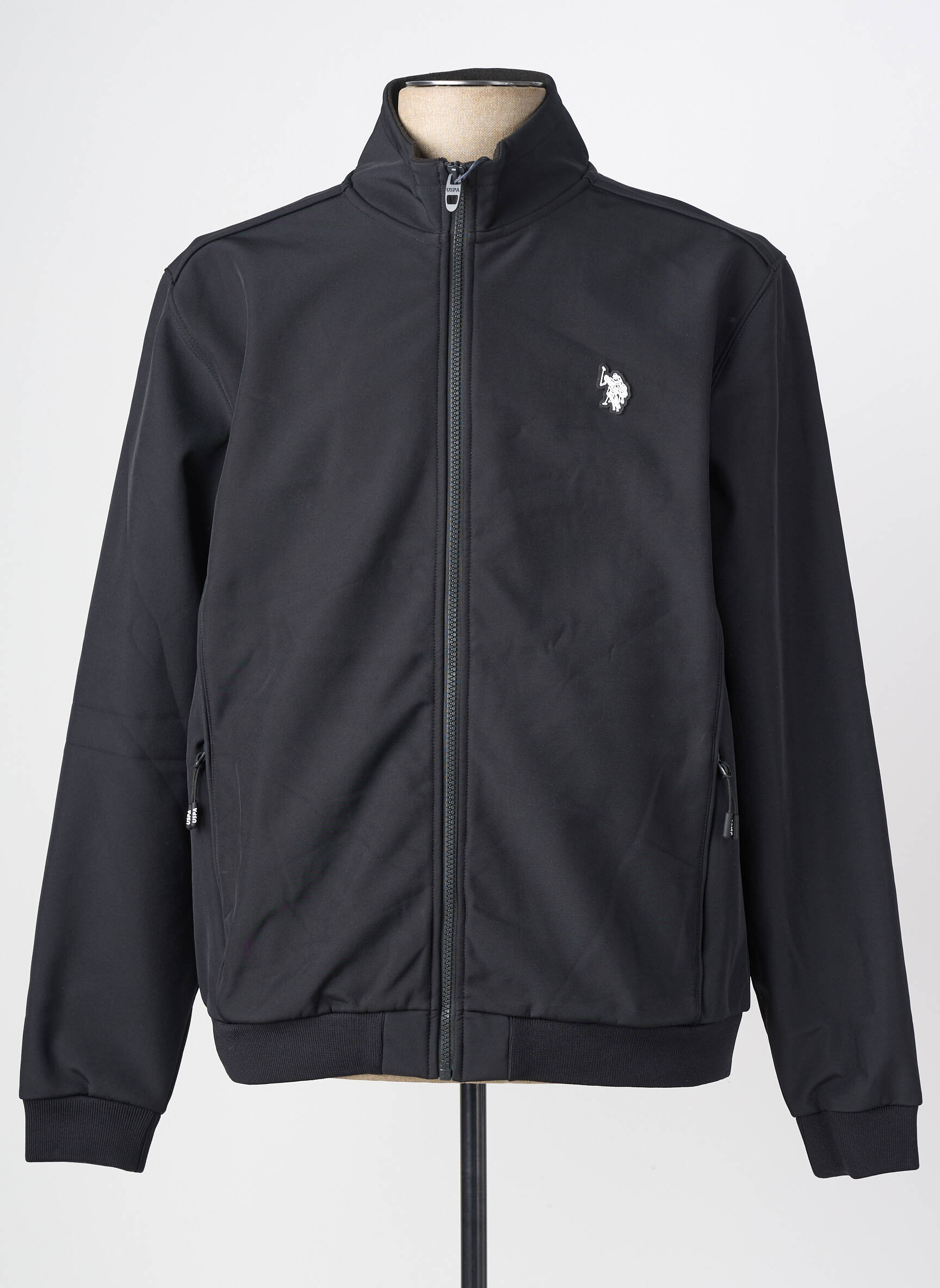 Veste casual resserrée sur le bas noir U.S. POLO ASSN homme