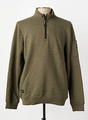 Sweat-shirt stretch manches longues vert CAMEL ACTIVE homme