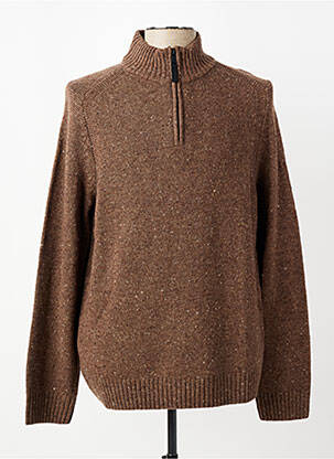 Pull stretch manches longues marron CAMEL ACTIVE homme