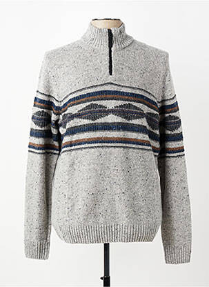 Pull stretch manches longues gris CAMEL ACTIVE homme