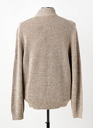 Pull tissage chiné manches longues beige CAMEL ACTIVE homme