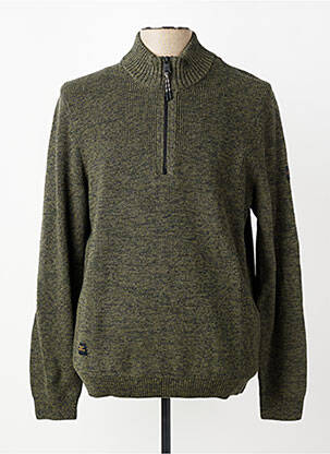 Pull tissage chiné manches longues vert CAMEL ACTIVE homme