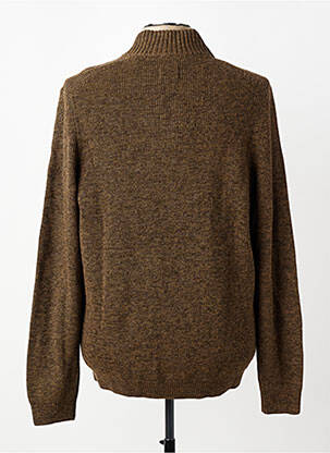 Pull tissage chiné manches longues marron CAMEL ACTIVE homme