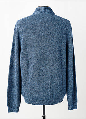 Pull tissage chiné manches longues bleu fonce CAMEL ACTIVE homme