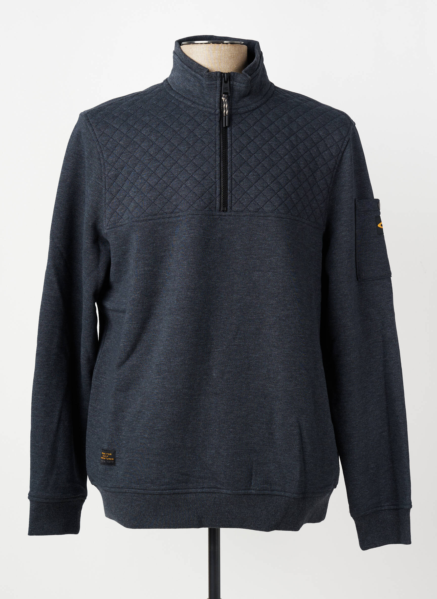 Sweat-shirt stretch manches longues bleu CAMEL ACTIVE homme