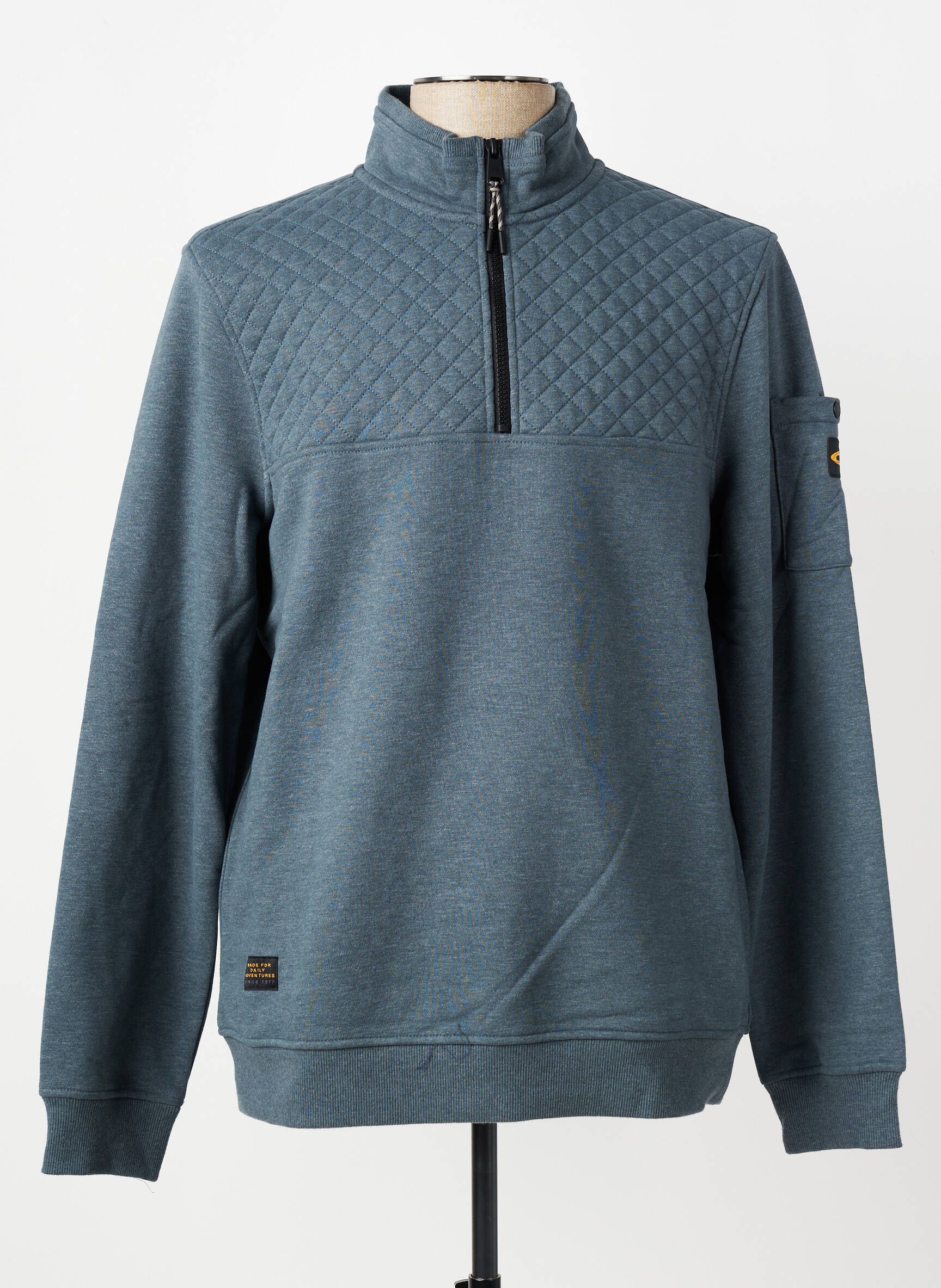 Sweat-shirt stretch manches longues bleu CAMEL ACTIVE homme
