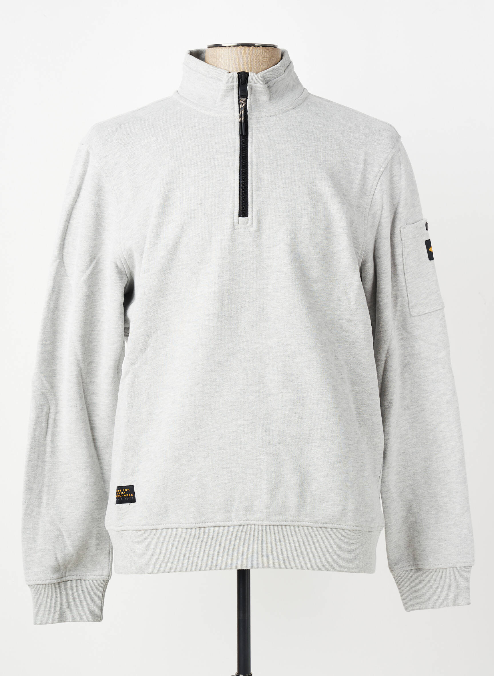 Sweat-shirt stretch manches longues gris CAMEL ACTIVE homme