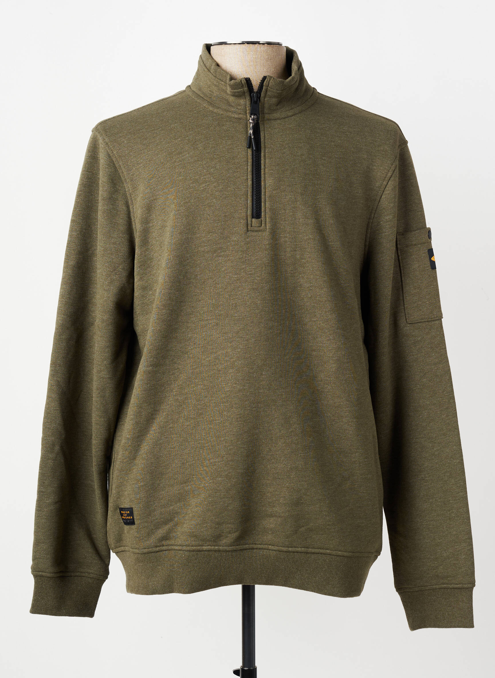 Sweat-shirt stretch manches longues vert CAMEL ACTIVE homme