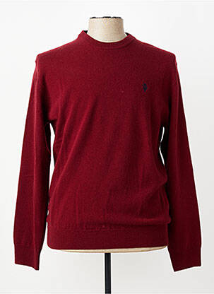 Pull col rond manches longues rouge U.S. POLO ASSN homme