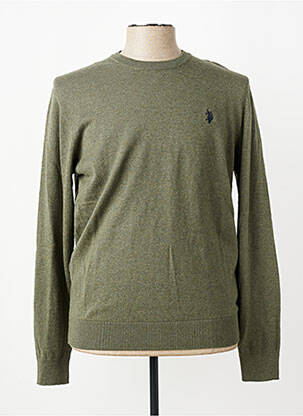 Pull stretch manches longues vert U.S. POLO ASSN homme