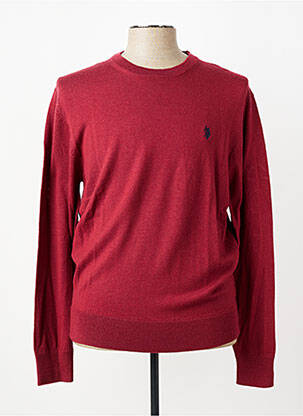 Pull stretch manches longues orange U.S. POLO ASSN homme