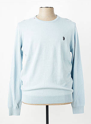 Pull stretch manches longues bleu U.S. POLO ASSN homme