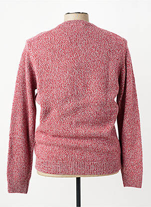 Pull tissage chiné manches longues rouge U.S. POLO ASSN homme