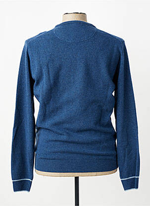 Pull tissage chiné manches longues bleu U.S. POLO ASSN homme