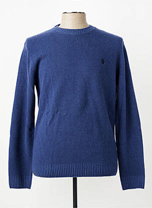 Pull col rond manches longues bleu U.S. POLO ASSN homme