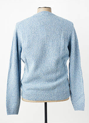 Pull tissage chiné manches longues bleu U.S. POLO ASSN homme