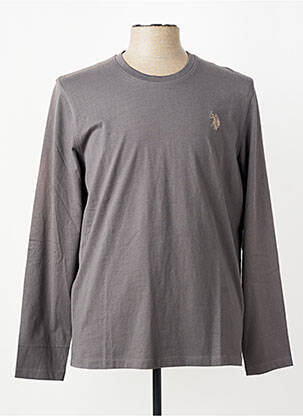 T-shirt coupe cintrée manches longues gris U.S. POLO ASSN homme