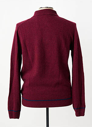 Pull col polo manches longues rouge U.S. POLO ASSN homme