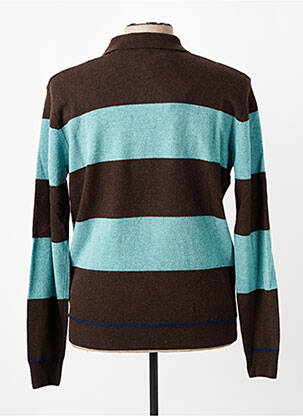 Pull col polo manches longues marron U.S. POLO ASSN homme