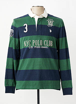 Polo manches longues manches longues vert U.S. POLO ASSN homme