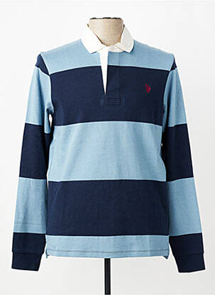 Polo manches longues manches longues bleu U.S. POLO ASSN homme