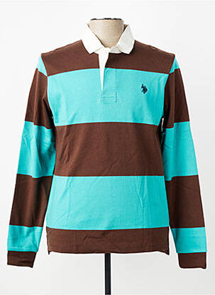 Polo manches longues manches longues marron U.S. POLO ASSN homme