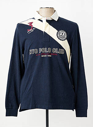 Polo manches longues manches longues bleu U.S. POLO ASSN homme