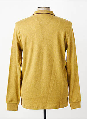 Polo tissage chiné manches longues vert U.S. POLO ASSN homme